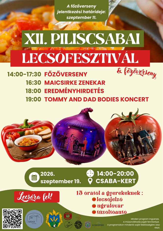 XII. PILISCSABAI LECSÓFESZTIVÁL ÉS FŐZŐVERSENY